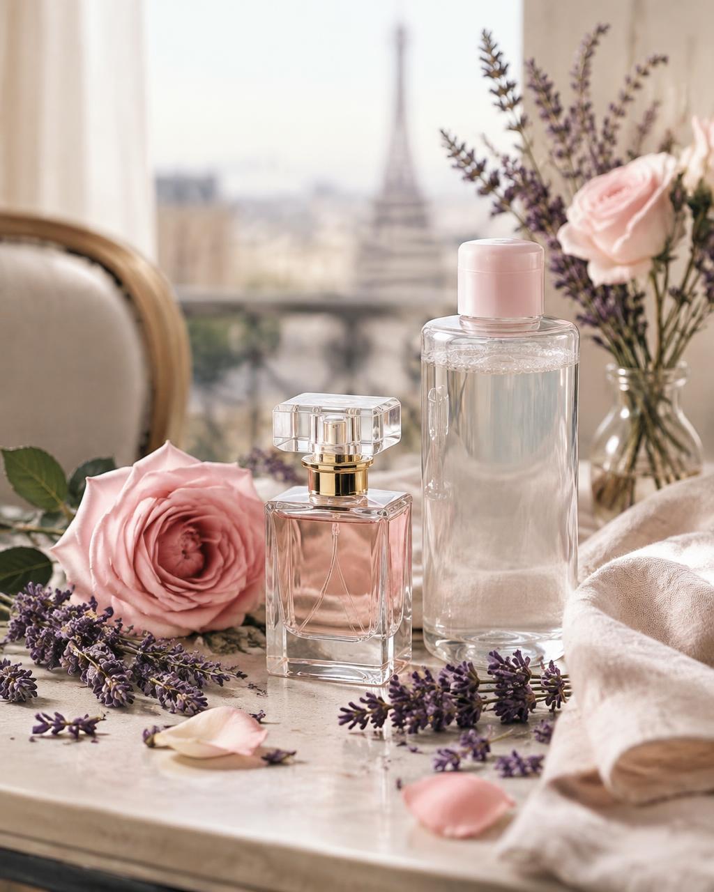 France beauty ritual still life