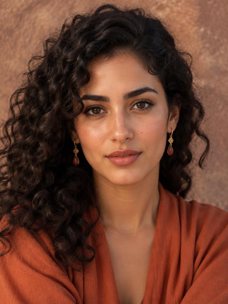 Editorial beauty portrait — Morocco